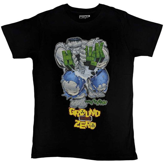 Marvel Comics Unisex T-Shirt: Hulk Ground Zero - Marvel Comics - Merchandise -  - 5056561097596 - 