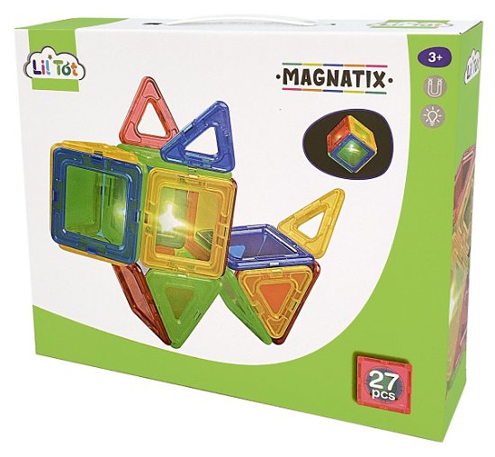 Cover for Magnatix · Magnetic Tiles With Light  27 Pcs - (90159) (Leksaker)