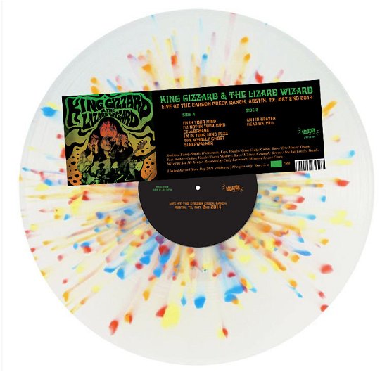 Cover for King Gizzard &amp; The Lizard Wizard · Live at Carson Creek Ranch Austin Tx 5-2-14 (Splatter Vinyl) (LP) [RSD 2023 edition] (2023)