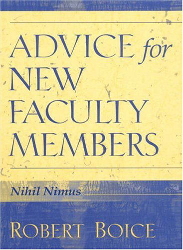 Advice for New Faculty Members - Robert Boice - Books - Pearson Education (US) - 9780205281596 - July 14, 2000