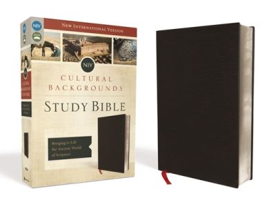 Cover for Zondervan · NIV, Cultural Backgrounds Study Bible, Bonded Leather, Black, Red Letter Edition Bringing to Life the Ancient World of Scripture (Leather Book) (2016)