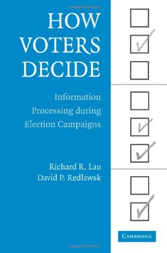 Cover for Lau, Richard R. (Rutgers University, New Jersey) · How Voters Decide: Information Processing in Election Campaigns - Cambridge Studies in Public Opinion and Political Psychology (Hardcover Book) (2006)