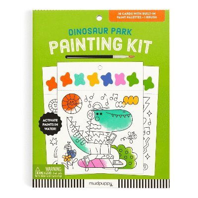 Dinosaur Park Painting Kit - Mudpuppy - Böcker - Galison - 9780735382596 - 15 augusti 2024
