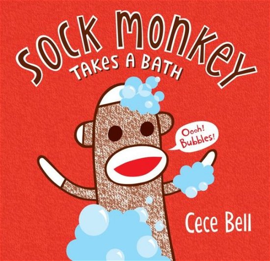 Cover for Cece Bell · Sock Monkey Takes a Bath (Inbunden Bok) (2015)