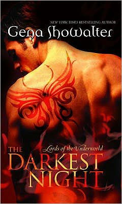 Cover for Gena Showalter · The Darkest Night - Lords of the Underworld (Paperback Book) [Library edition] (2009)