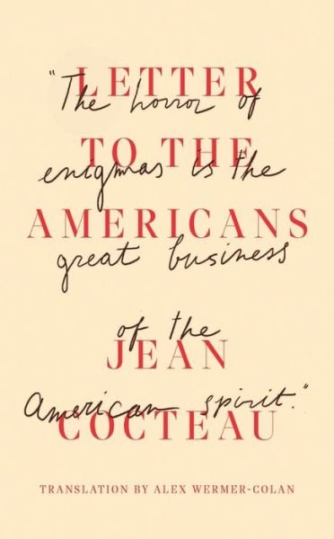 Letter to the Americans - Jean Cocteau - Bøker - New Directions Publishing Corporation - 9780811231596 - 2. august 2022