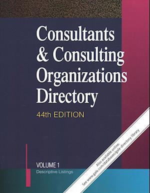 Cover for Gale Research Inc · Consultants &amp; Consulting Organizations Directory (Paperback Book) (2018)