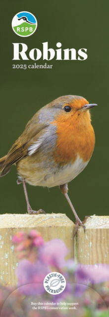 Carousel Calendars · RSPB Robins Slim Calendar 2025 (Paperback Book) (2024)