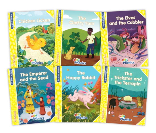 Cover for Emily Guille-Marrett · Jolly Phonics Folktales Yellow Readers (Level 2) Complete Set (1-6): In Print Letters (Paperback Book) [American English edition] (2024)