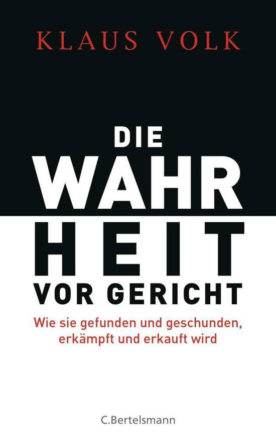 Cover for Volk · Die Wahrheit vor Gericht (Book)