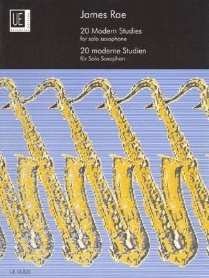 Cover for James Rae · 20 Modern Studies For Solo Saxophone (Book) (1989)