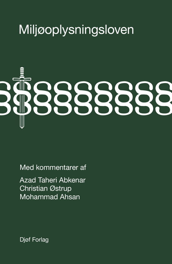Cover for Azad Taheri Abkenar, Christian Østrup, Mohammad Ahsan · Miljøoplysningsloven (Hardcover bog) [1. udgave] (2023)