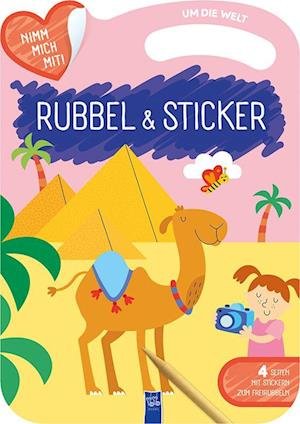 Um Die Welt - Rubbel & Sticker - Boeken -  - 9789464544596 - 