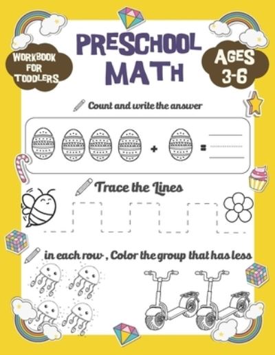 Cover for Mahdi Zone · Preschool Math workbook for toddlers ages 3-6 (Paperback Book) (2020)