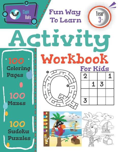 Cover for Eight Bats · Fun Way To Learn Activity Workbook For Kids (Paperback Book) (2020)