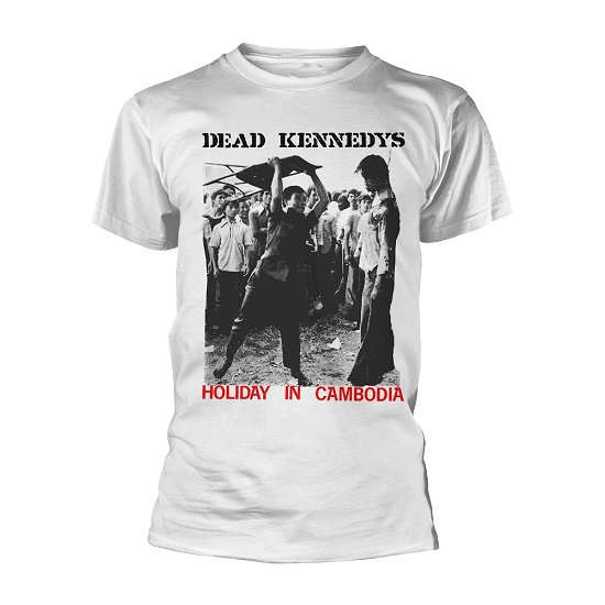 Cover for Dead Kennedys · Holiday in Cambodia (White) (CLOTHES) [size L] [White edition] (2019)