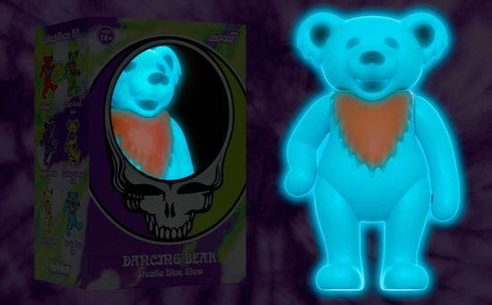 Grateful Dead - Dancing Bear Glow (Stealie Blue) Reaction Figure - Grateful Dead - Marchandise - SUPER 7 - 0840049822597 - 