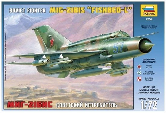 1:72 Kampfjet Mig · 1:72 Kampfjet Mig-21bis Fishbed-l (Legetøj)