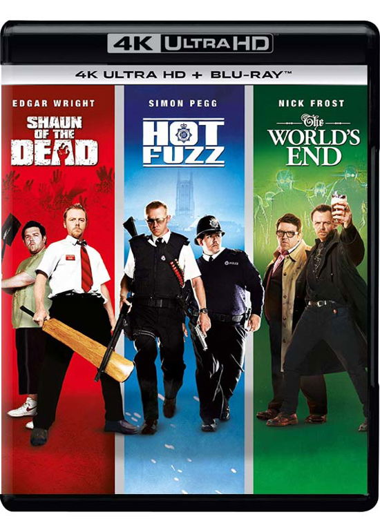 Edgar Wright · Three Flavours Cornetto Trilogy - The Worlds End / Hot Fuzz / Shaun Of The Dead (4K Ultra HD) (2019)