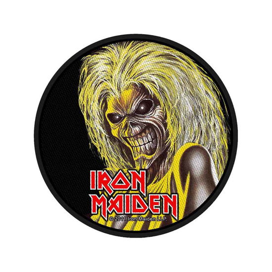 Iron Maiden Standard Woven Patch: Killers Face (Retail Pack) - Iron Maiden - Mercancía - PHD - 5055339724597 - 19 de agosto de 2019