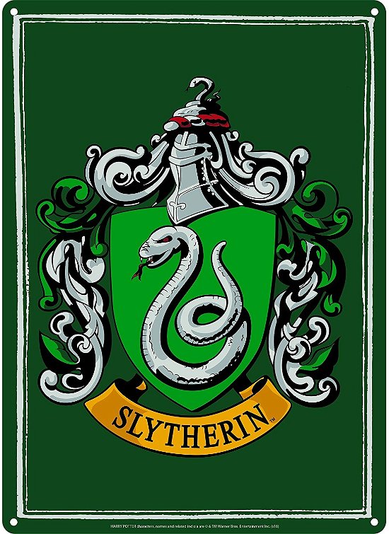 Cover for P.Derive · HARRY POTTER - Plaque Metal 21 X 15 - Slytherin (MERCH) (2022)