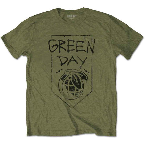 Green Day Unisex T-Shirt: Organic Grenade - Green Day - Produtos -  - 5056368631597 - 