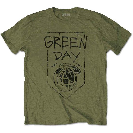 Cover for Green Day · Green Day Unisex T-Shirt: Organic Grenade (T-shirt) [size S] [Green - Unisex edition]