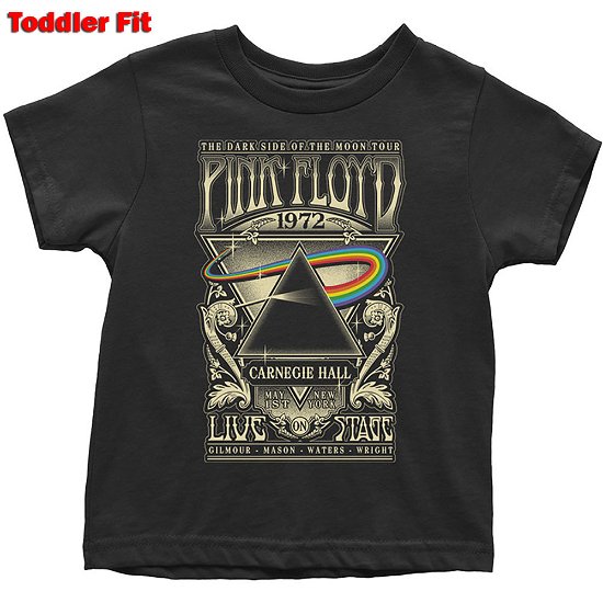 Cover for Pink Floyd · Pink Floyd Kids Toddler T-Shirt: Carnegie Hall Poster (18 Months) (T-shirt) [size 1-2yrs] [Black - Kids edition]