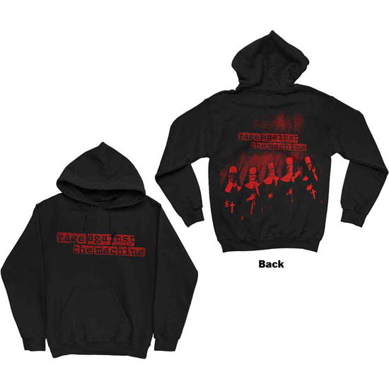 Cover for Rage Against The Machine · Rage Against The Machine Unisex Pullover Hoodie: Nuns (Back Print) (Hoodie) [size XXL]