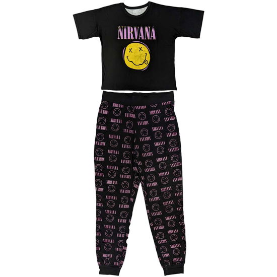Nirvana Ladies Pyjamas: Xerox Smile Pink - Nirvana - Mercancía -  - 5056737211597 - 