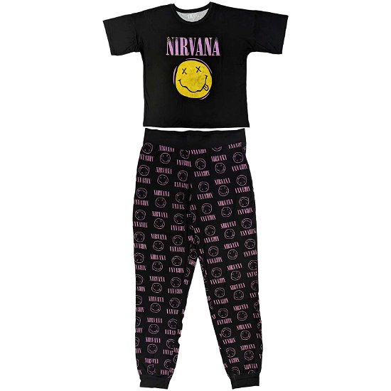 Nirvana Ladies Pyjamas: Xerox Smile Pink - Nirvana - Merchandise -  - 5056737211597 - 