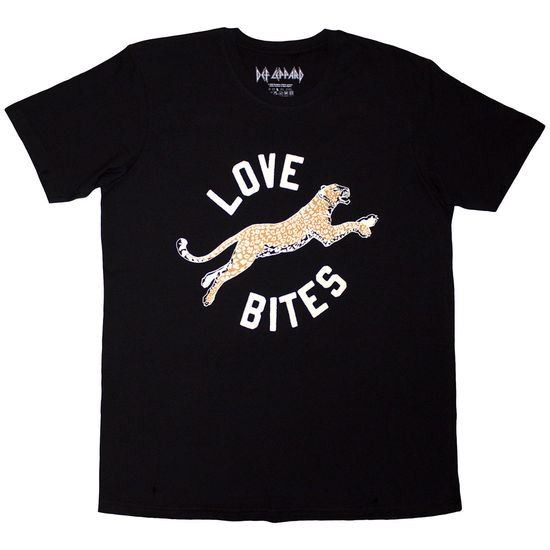 Cover for Def Leppard · Def Leppard Unisex T-Shirt: Love Bites Leap (Black) (T-shirt) [size S] (2025)