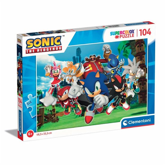 Puslespil Sonic, 104 brikker, (Super) - Clementoni - Board game - Clementoni - 8005125271597 - September 7, 2023