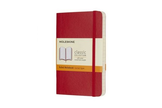 Moleskine Scarlet Red Pocket Ruled Notebook Soft - Moleskin - Bøger - Moleskine - 8055002854597 - 