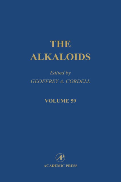 Cover for Geoffrey a Cordell · The Alkaloids - The Alkaloids (Inbunden Bok) (2002)