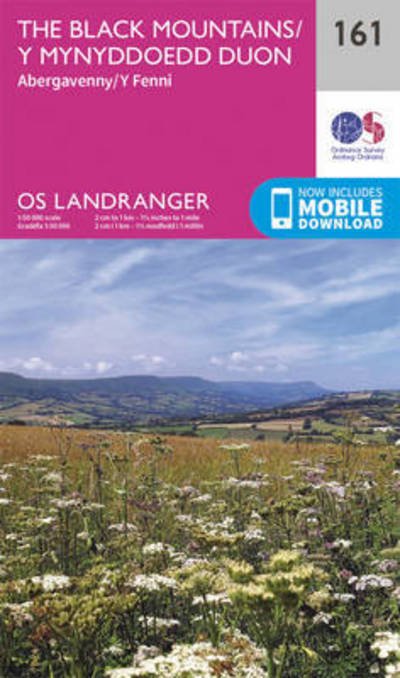 Cover for Ordnance Survey · The Black Mountains - OS Landranger Map (Landkart) [February 2016 edition] (2016)