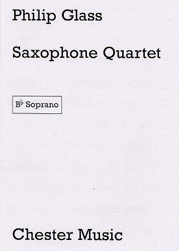 Cover for Philip Glass · Saxophone Quartet (Parts)    B-flat Soprano (Bok) (2004)
