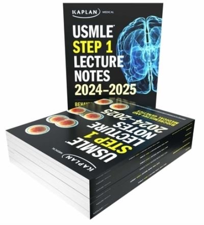 Cover for Kaplan Medical · USMLE Step 1 Lecture Notes 2024-2025: 7-Book Preclinical Review - USMLE Prep (Paperback Book) (2024)