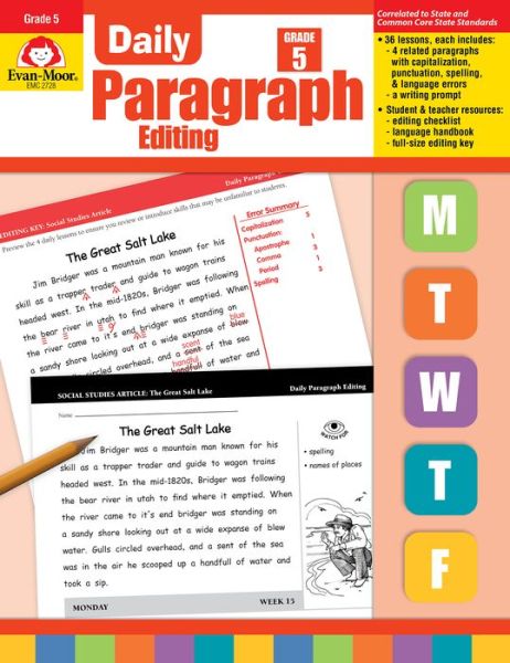 Cover for Lisa Vitarisi Mathews · Daily Paragraph Editing, Grade 5 (Paperback Book) (2004)