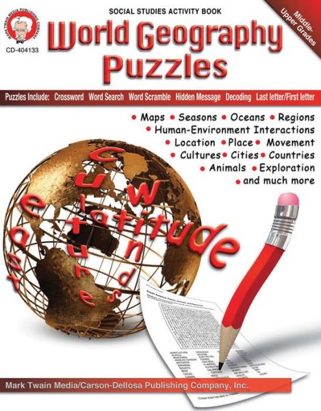 Cover for Mary a Dieterich · World Geography Puzzles (Paperback Book) (2010)