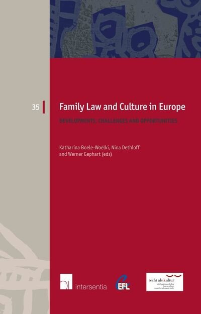 Cover for Werner Gephart · Family Law and Culture in Europe: Developments, Challenges and Opportunities - European Family Law (Taschenbuch) (2014)