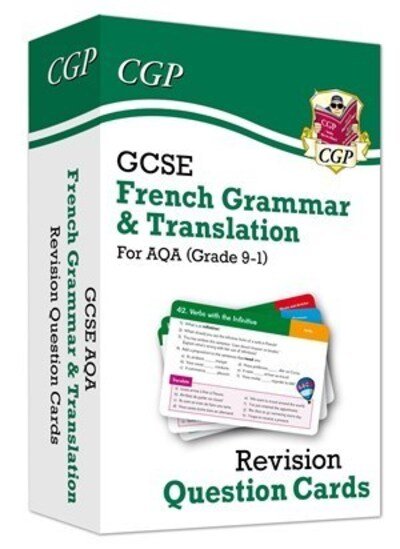 Cover for CGP Books · GCSE AQA French: Grammar &amp; Translation Revision Question Cards (For exams in 2024 and 2025) - CGP AQA GCSE French (Hardcover bog) (2020)