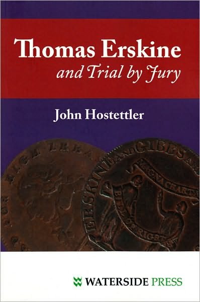 Cover for John Hostettler · Thomas Erskine and Trial by Jury (Paperback Book) [Revised edition] (2010)