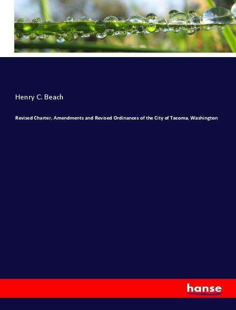 Cover for Beach · Revised Charter, Amendments and R (Book)