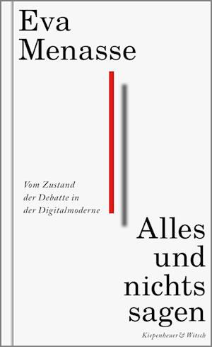 Cover for Eva Menasse · Alles Und Nichts Sagen (Buch)