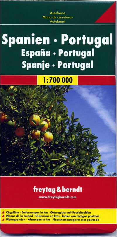 Cover for Freytag &amp; Berndt · Spain - Portugal Road Map 1:700 000 (Kort) (2017)