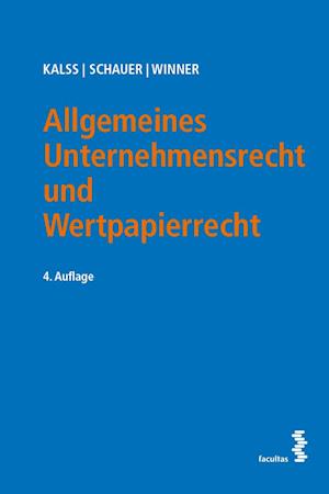 Cover for Kalss · Allgemeines Unternehmensrecht (Book)