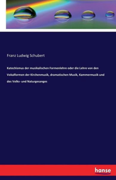 Katechismus der musikalischen - Schubert - Bücher -  - 9783741136597 - 29. April 2016