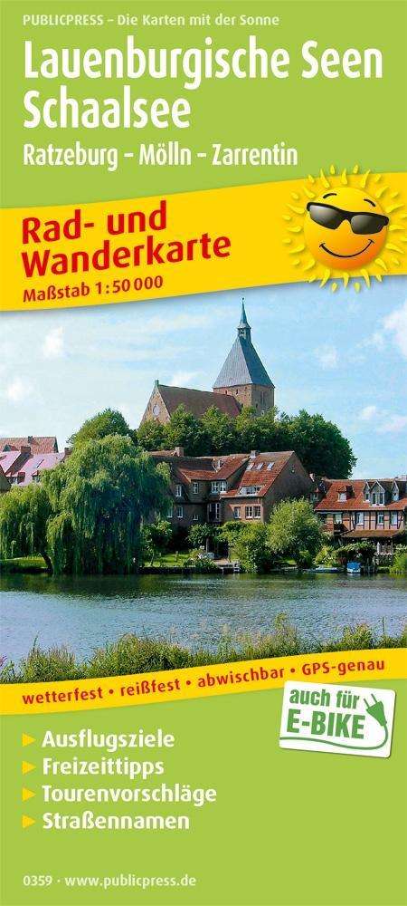 Cover for Lauenburg Lakes - Schaalsee, Cycling And Hiking Map 1:50,000 (Book) (2019)