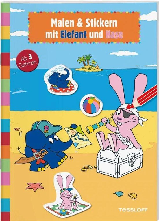 Cover for Baier · Malen &amp; Stickern mit Elefant und (Book)